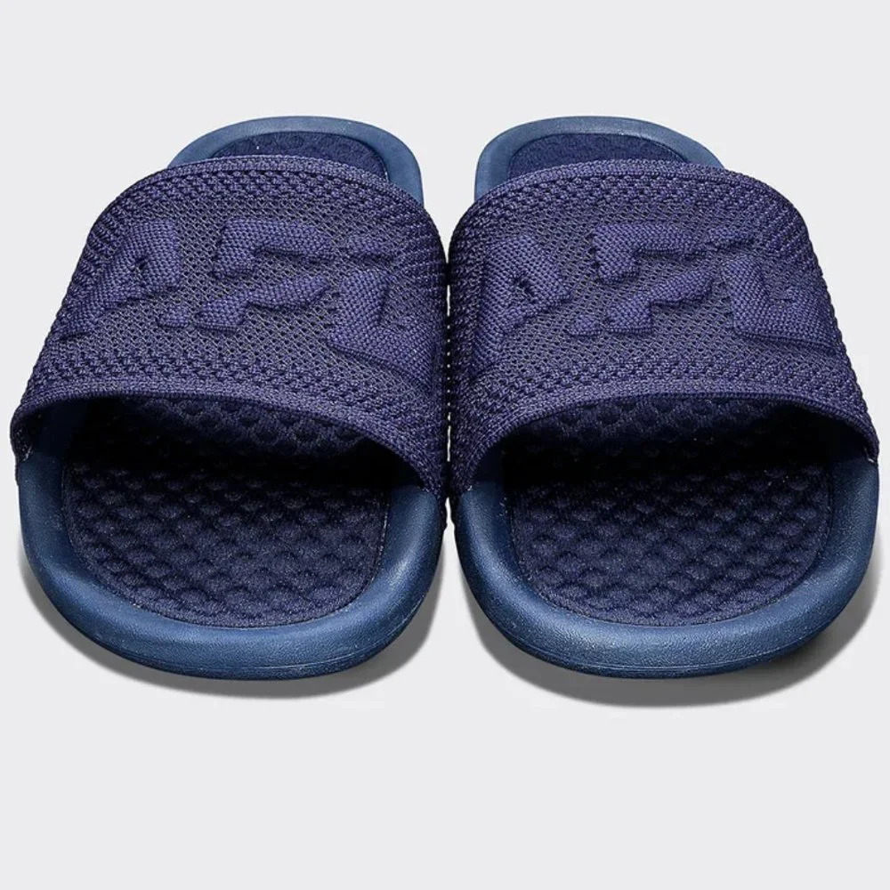 APL Big Logo TechLoom Slides Sandal Navy Blue 11 NWOB